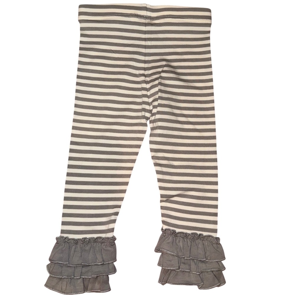 Matilda Jane Clothing‎ Joanna Gaines Striped Ruffle Leggings Baby Girls SZ 18-24
